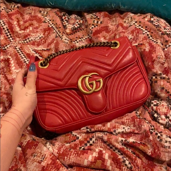 The Gucci GG Marmont Matelassé Shoulder Bag photo review